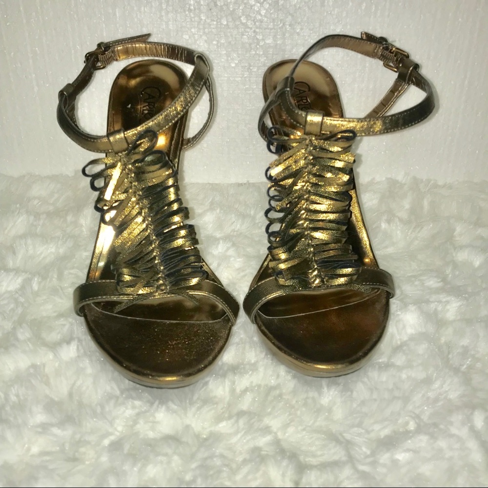 Carlos Santana Hamptons Metallic Heels